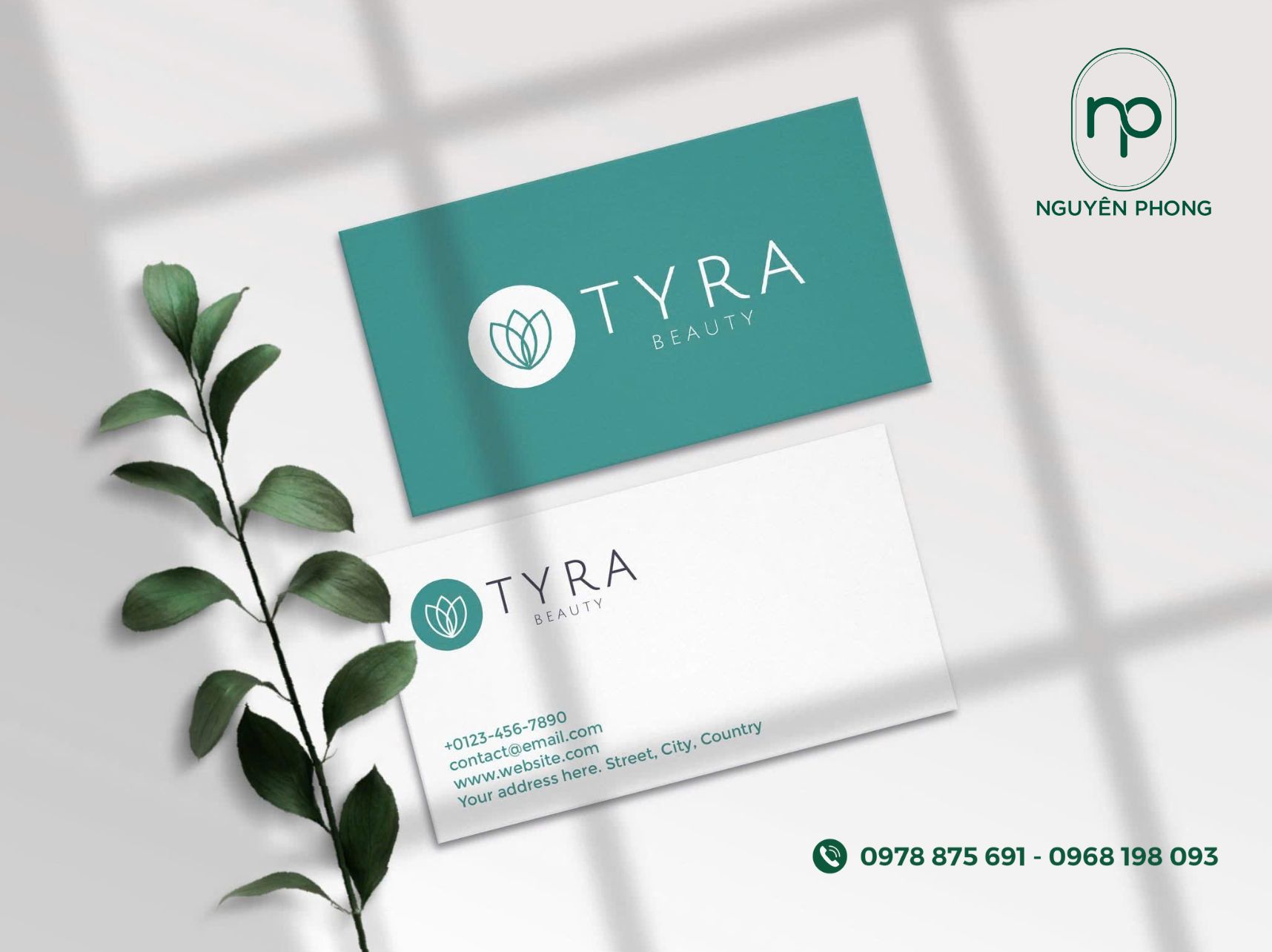 Mẫu card visit đẹp cho doanh nghiệp làm đẹp